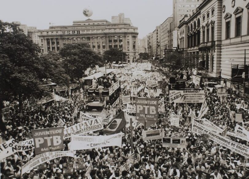 Foto histórica de manifestação